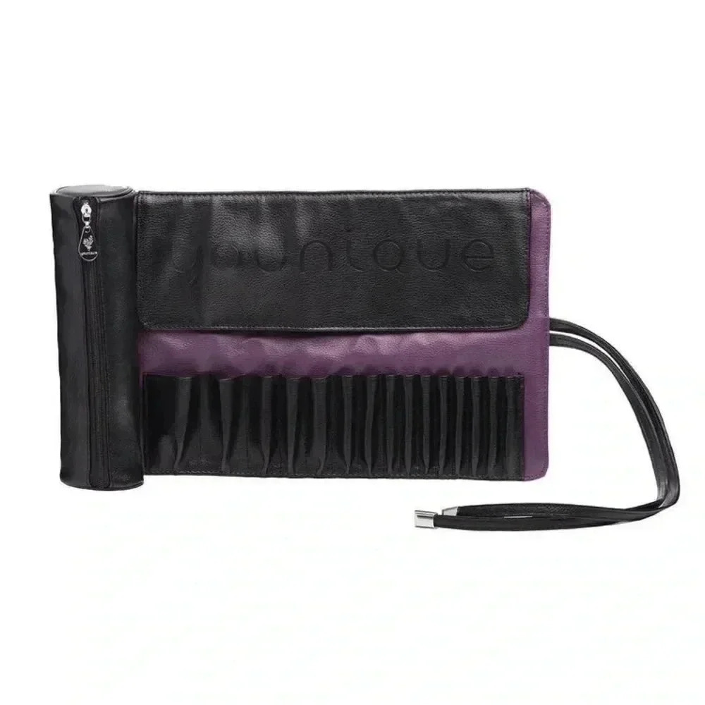 NIB • Younique leather makeup brush roll